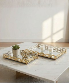 ZEYVE NEW MODEL 2-PIECE RECTANGULAR TRAY 20*30-26*36cm